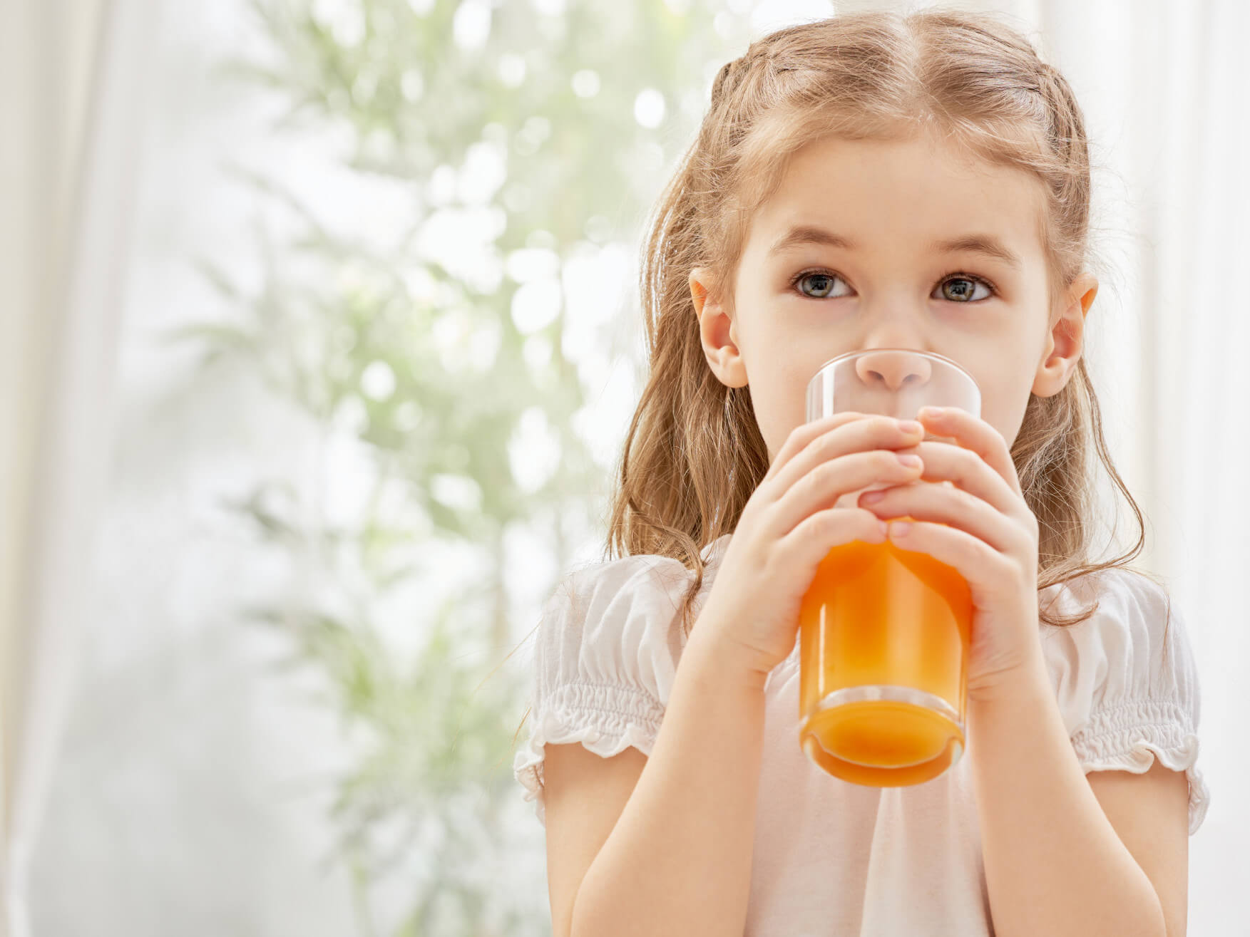 Girl Drinking Beverage